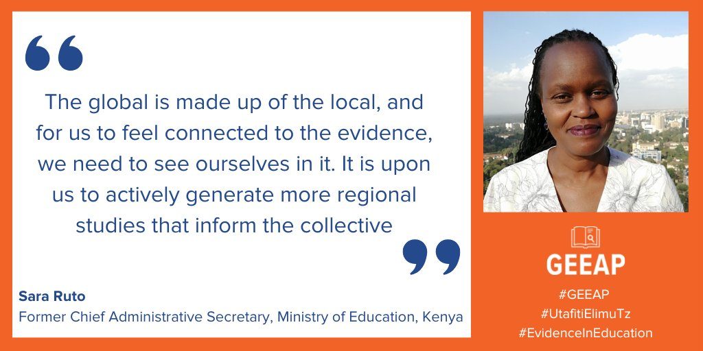 A quote card that reads "The global is made up of the local, and for us to feel connected to the evidence, we need to see ourselves in it. It is upon us to actively generate more regional studies that inform the collective."